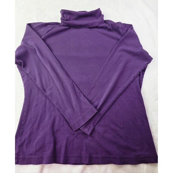 Duluth Trading Unisex Large Purple Turtleneck Pullover - Picture 1 of 6